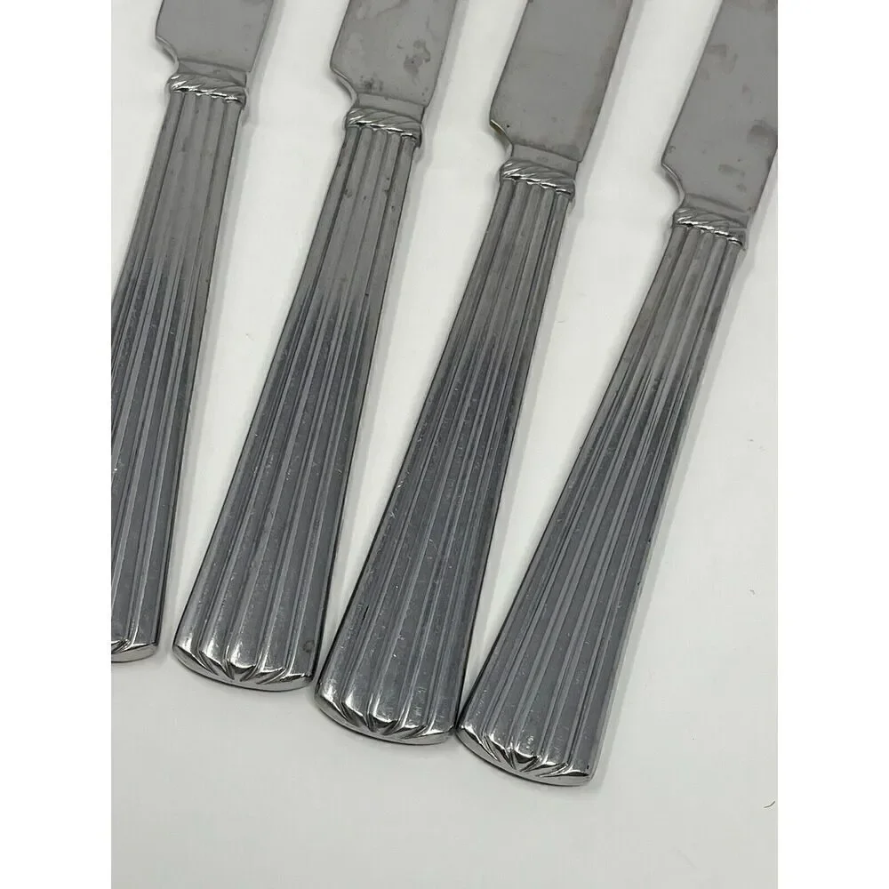 Reed & Barton TRINITY HALL Stainless Glossy Place Dinner Knives 9 5/8” Set Of 4